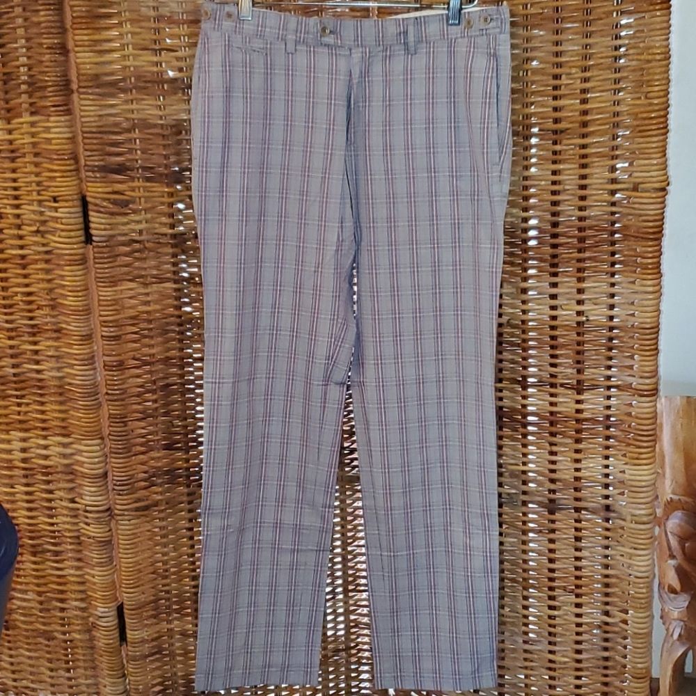 Jey Cole Man Checkered golf pants  36×34 ITALY